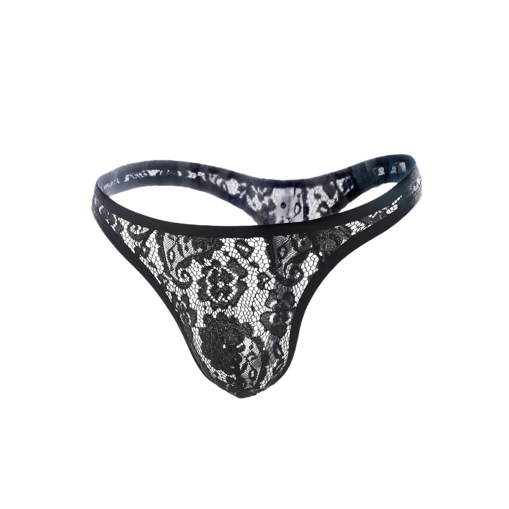 Mens Briefs 2019 New Mens Thongs And G Strings Lace Sexy Underwear Men
