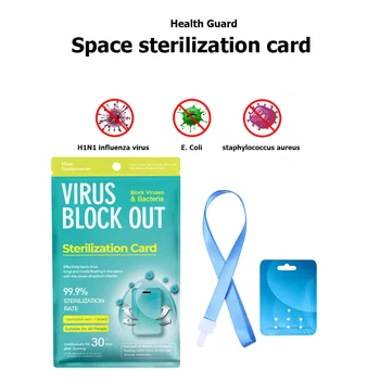 

Air Disinfection Card Anti-virus Sterilization Lanyard Protection Card Supplies Home Clean Outdoor Anti Tool
