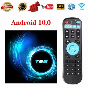 

T95 TV Box Android 10 Allwinner H616 Quad Core 1080P H.265 4K TV BOX Android 10.0 Set top box Kodi