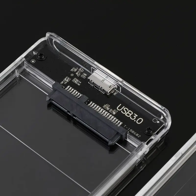 USB3.0 коробка для жесткого диска 2,5 дюймов последовательный порт SATA SSD механический диск Универсальный прозрачный чехол для мобильного внешнего HDD