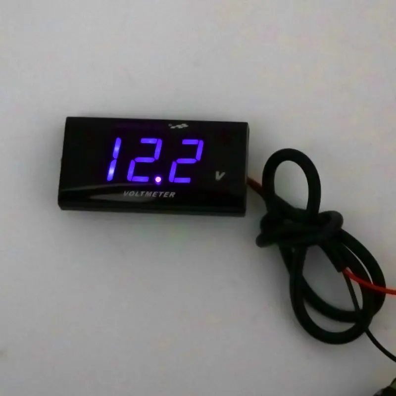СВЕТОДИОДНЫЙ цифровой Дисплей вольтметр Напряжение Вольтметр Манометр панель тестера метр для 12V автомобиль мотоцикл транспортных средств 3-разрядный светодиодный цифровой