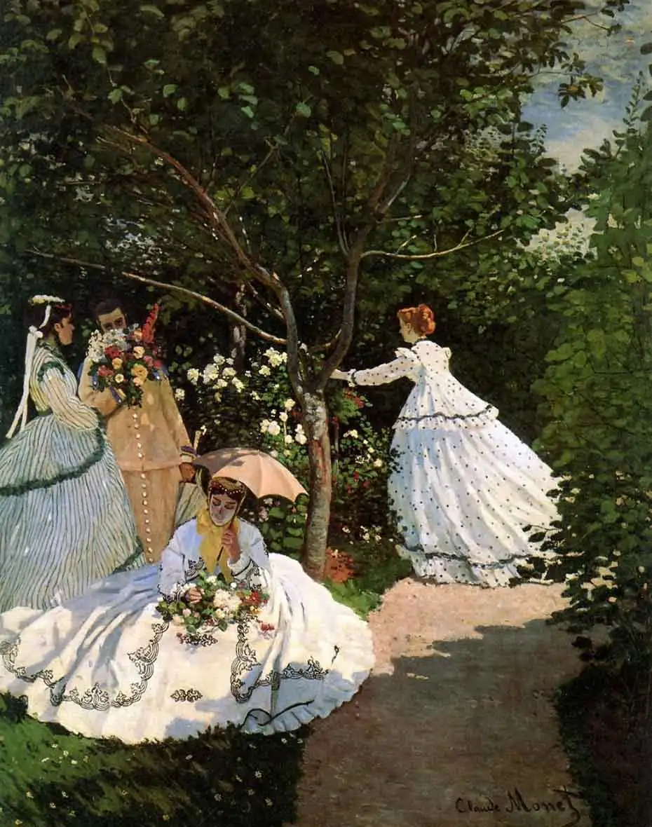 Women in the Garden Знаменитый французский живописец Клода Мона серия 5D DIY алмазная живопись полная квадратная/круглая Алмазная вышивка распродажа Стразы - Цвет: Women in the Garden