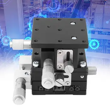 

60X60mm LD60-LM XYZ 3 Axes Manual Linear Stage Trimming Platform Tuning Sliding Table Carbide Side Head