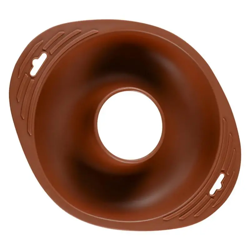 Silicone Donut Mold Creative Cake Mold DIY Baking Mould Kitchen Baking Supplies Tools for Home Bakery Daily Use (Coffee)