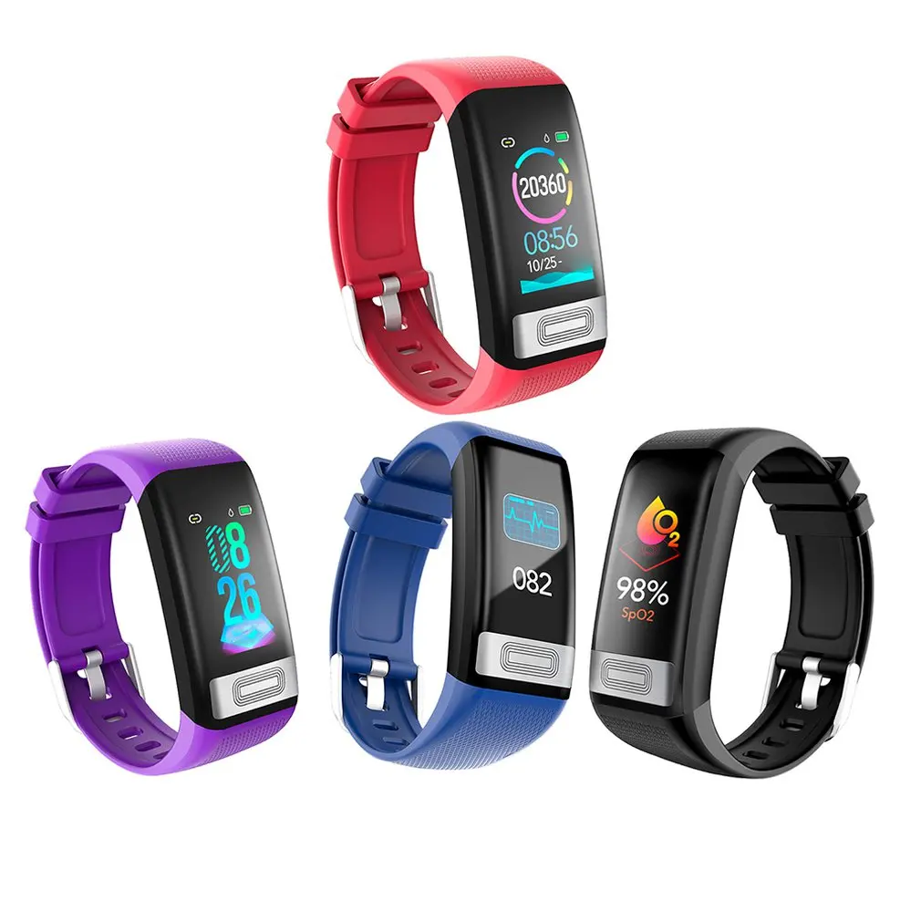 C20S ECG PPG Smart Bracelet Blood pressure Watch heart Rate Sleep monitor Smart Band Fitness Activity Tracker Health Wristband
