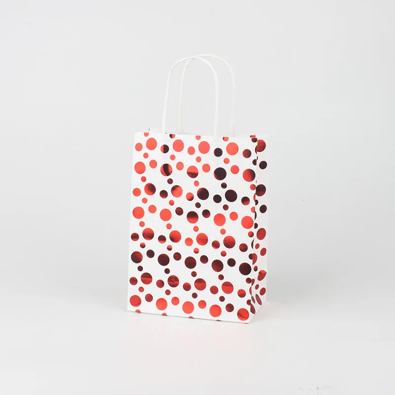 navidad Christmas portable Dot gift bags with handles christmas decorations for home snowflake elk paper bags for gifts