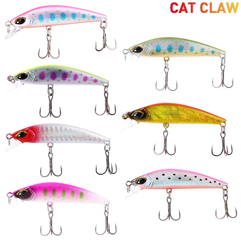 Cat Claw Minnow 67MM/8.3g fishing Lure Treble Hooks Surface upper middle water Floating Sea Fishing Lure Hard Fake bait 506M NEW