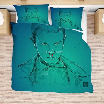 

Stranger Things 3D Bedding Set Print Duvet Cover Set with Pillowcase Home Textile Single/Double Queen King Size Bed Linen Set