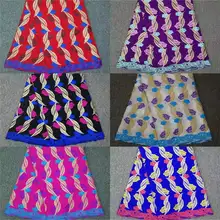 HL! хлопок вышивка швейцарский французский вуаль Пробивной хлопок кружевной ткани Африканское парчовое Ткань 5 ярдов/партия! J91009