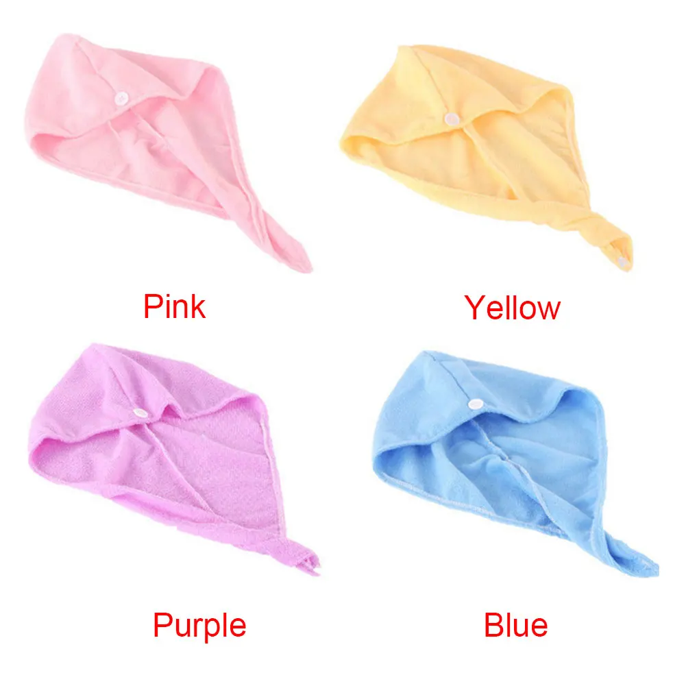 Time Saving Wrap Thickened Microfiber Spa Resuable Towl Turban Water Absorption Shower Drying Hair Cap Bathing Washable