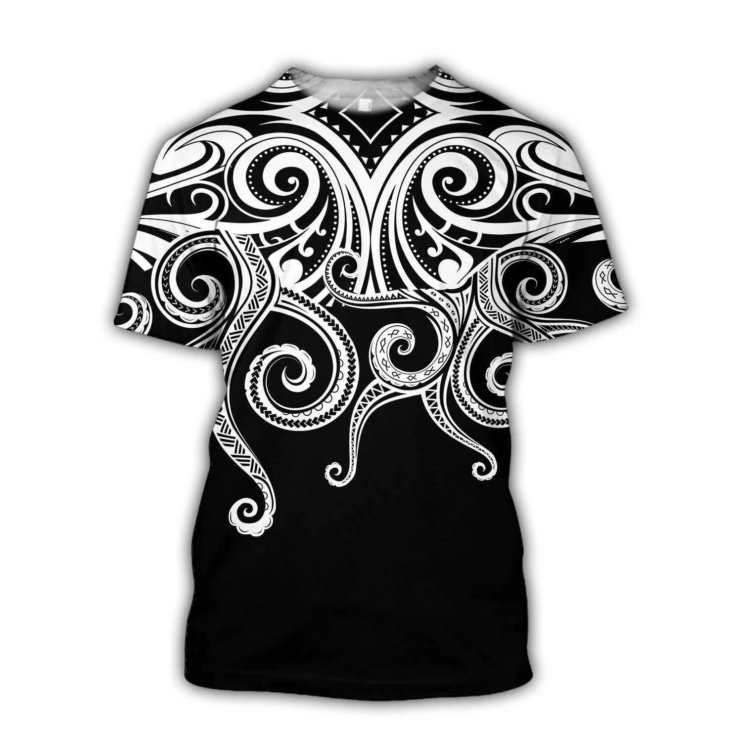 Polynesian Schildkröte Tattoo & Blumen 3D Gedruckt Männer t shirt Sommer Harajuku Casual kurzarm T shirts Unisex tops TX-21 – Detail 5