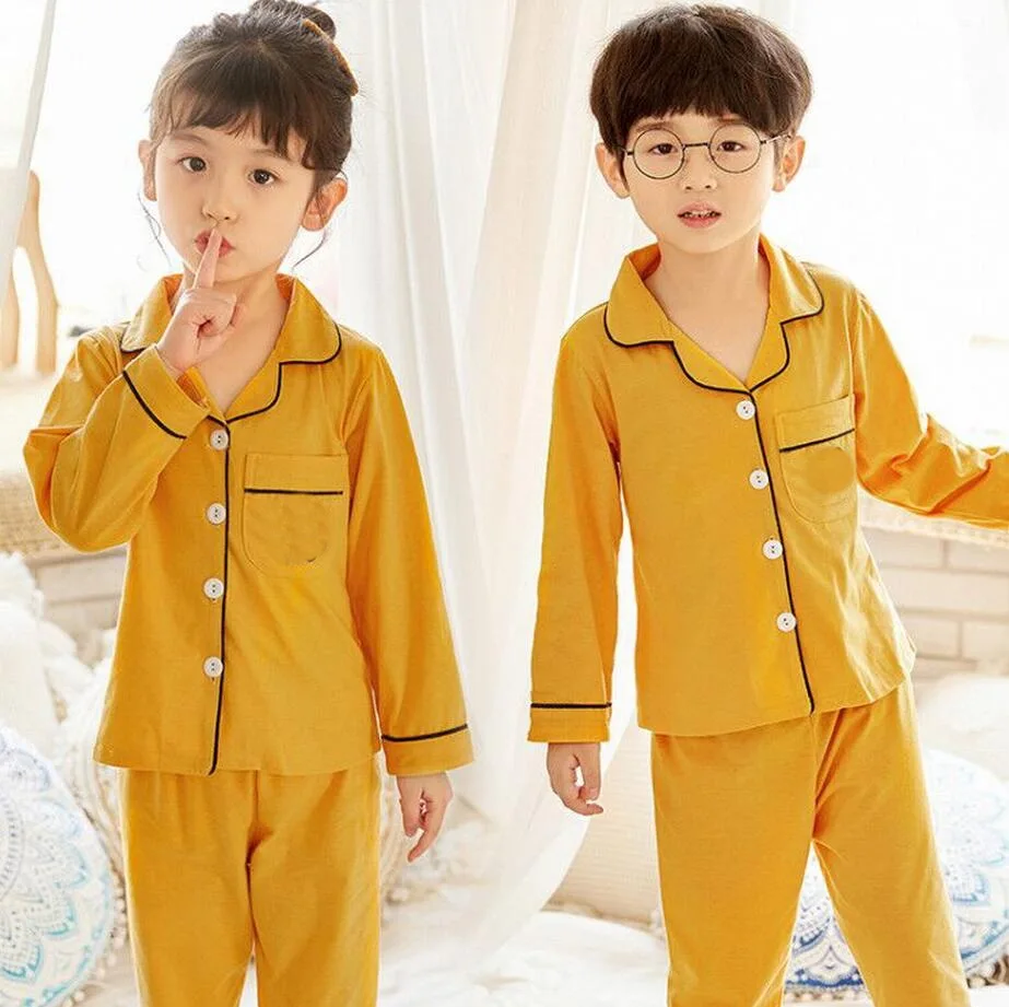 Children Pajamas Sets Cotton 2022 spring Kids Cartoon Homewear Suit Girls Casual Long Sleeve Christmas Pyjamas Set Sleepwear children's robe and slipper set