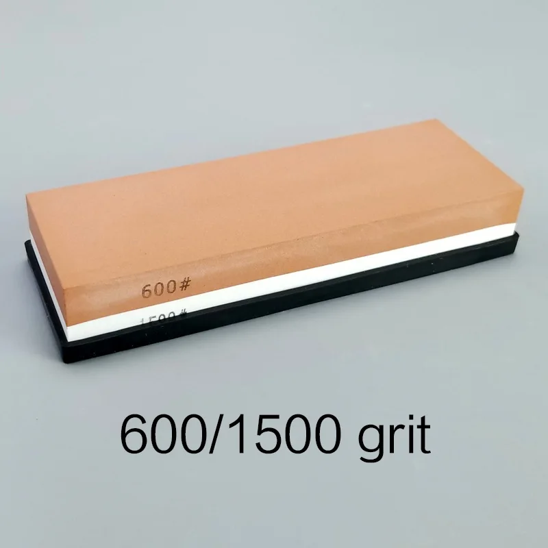 Двусторонняя 600/1500 зернистость белый точильный камень из корунда профессиональная точилка для кухонных ножей Система шлифовальных ножей terrazzo