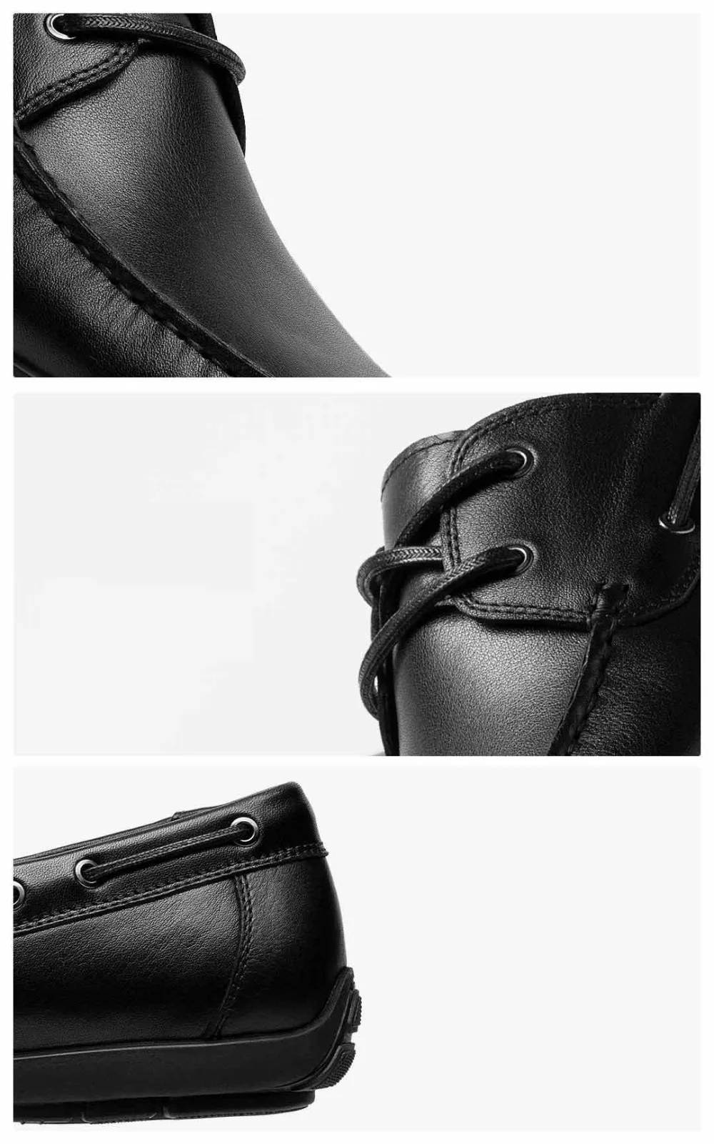 Xiaomi qimian Для мужчин в деловом стиле, на каждый день, первый слой из воловьей кожи; кожаные туфли; мягкие, очень легкие, модные плоские слипоны