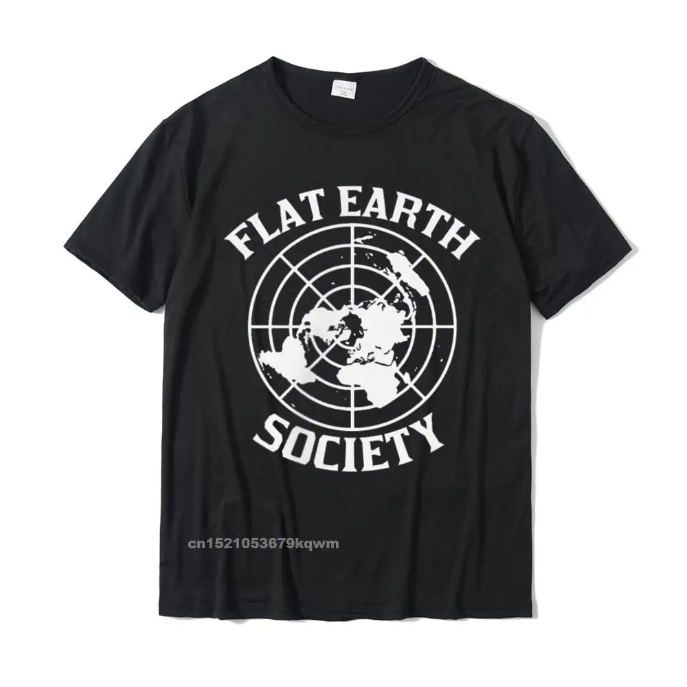 Design Tops Shirts Newest Crewneck Summer Short Sleeve 100% Cotton Fabric Men's T-shirts Normal Tee Shirts Drop Shipping Flat Earth Society Logo Conspiracy Theory Earthers Gift T-Shirt__4162 black