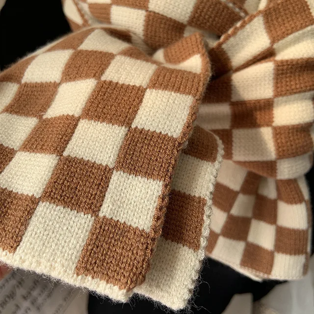 Christmas Pure Cotton Lady Big Shawl Imitation Cashmere Scarf Soft Skin-friendly Thickening Warm Letter Printing Shawl Scarf 01