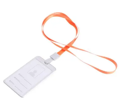 Aluminum Alloy ID Credit Bus Card Case Badge Holder Cover With Neck Lanyard - Цвет: S-4