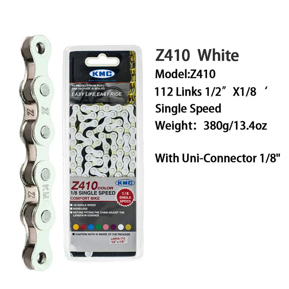 Велосипедная цепь KMC Z410 складная с фиксированным механизмом 1/8 л 390 г|Велосипедная