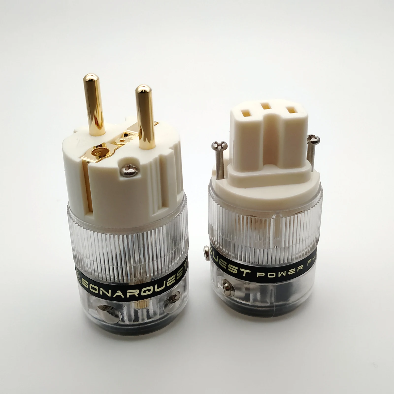 SONARQUEST ST-GE(Ш) ST-GC(Ш) Высококачественные золото покрытием; Большие европейские Schuko EU Мощность Plug& IEC разъем