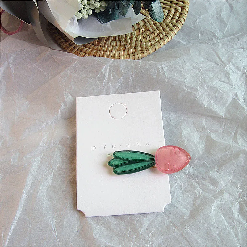 Korean Simple Cute Children's Headdress Fashion Beautiful Colorful Fruits Vegetables Hairpins for Girl Princess Hair Accessories