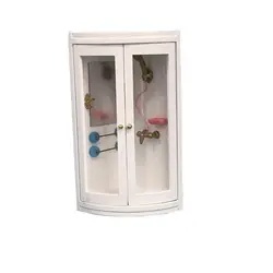 Мебель душевая комната Кукольный дом реквизит мини-игрушки Модель гипермоделирования семья-Пересечение хижины
