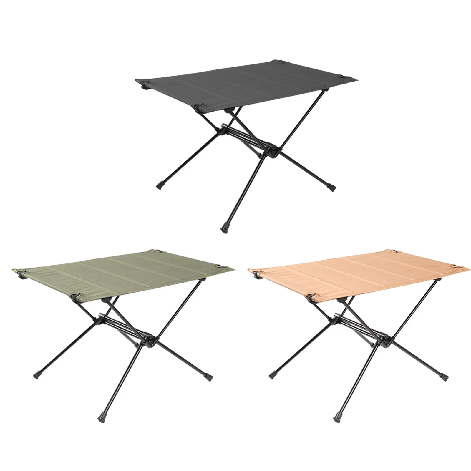 Foldable Camping Table-Aluminum Lightweight Folding Table Compact Roll Up Tables Collapsible Table for Fishing Picnic BBQ