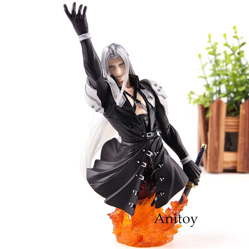 Final Fantasy Figure Sephiroth Warrior, светильник, бюст, Paly Arts Kai FF7, Final Fantasy, фигурка из ПВХ, коллекция игрушек - Цвет: Sephiroth