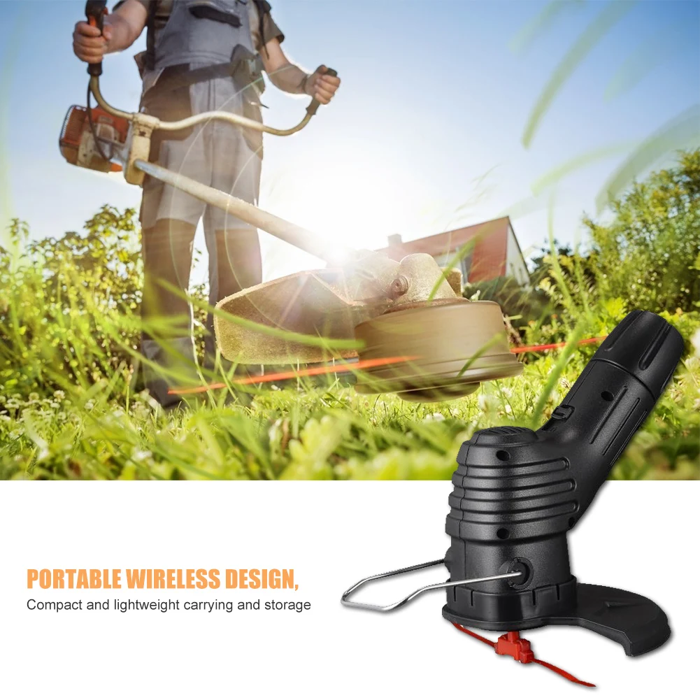Electric Lawn Mower 2000mAh Li-ion Cordless Grass Trimmer Garden Pruning uto Release String Cutter Tools | Инструменты