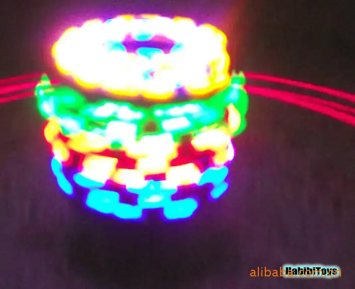 2252 имитация дерева Spinner красочный свет и лазерная линия Spinner Flash музыкальный Спиннер 78