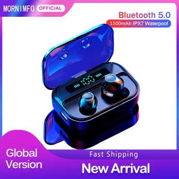 

TWS Bluetooth V5.0 Earphones Sports Waterproof LED Display 8D HiFi Stereo with 3600 mAh Charging Box Auto Pair Wireless Earbuds
