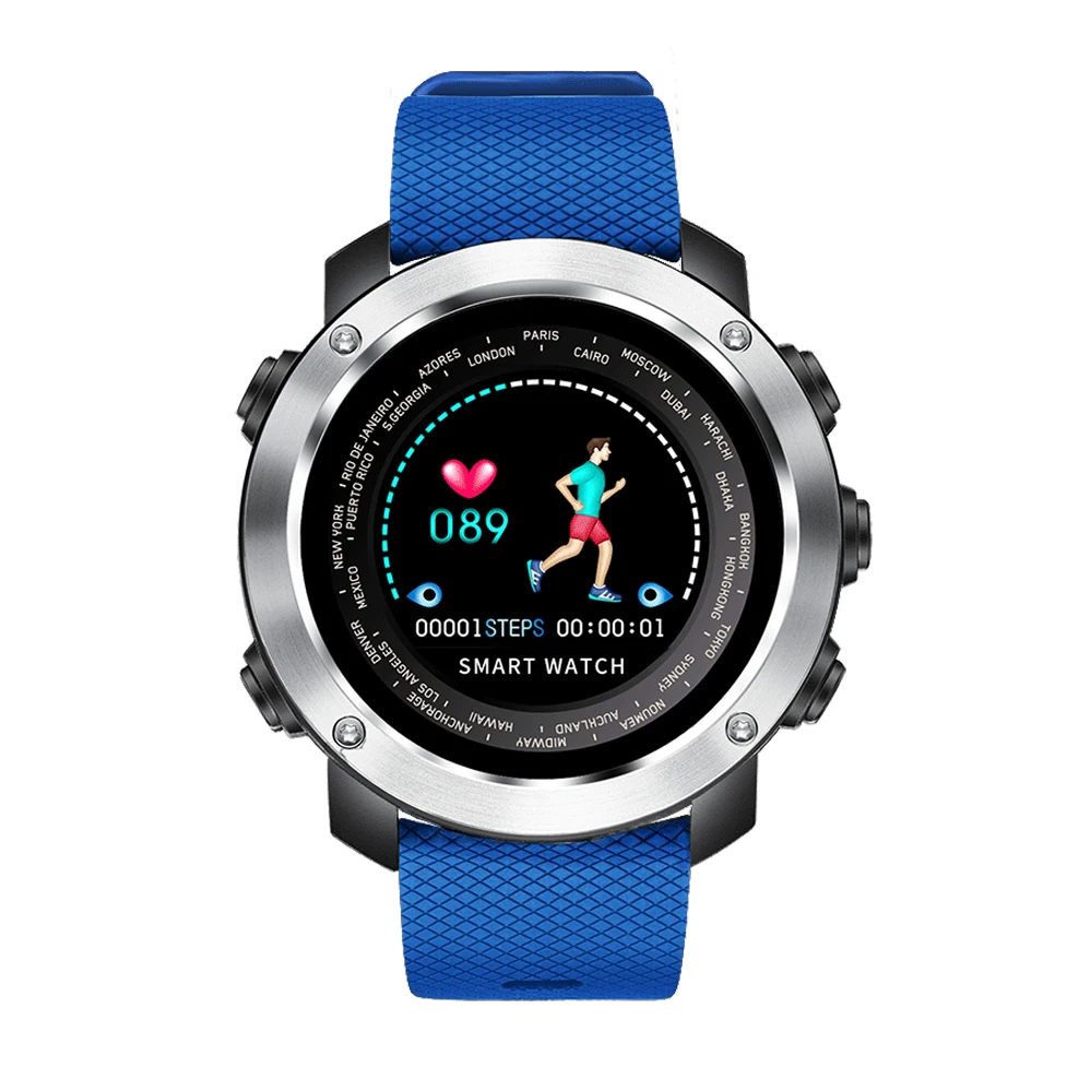 Metal Dial Blue Bozlun Новые смарт цифровые часы мужские HeartRate калории Удаленная камера Водонепроницаемые наручные часы модные часы Relogio Masculino W30 - Цвет: Metal Dial Blue