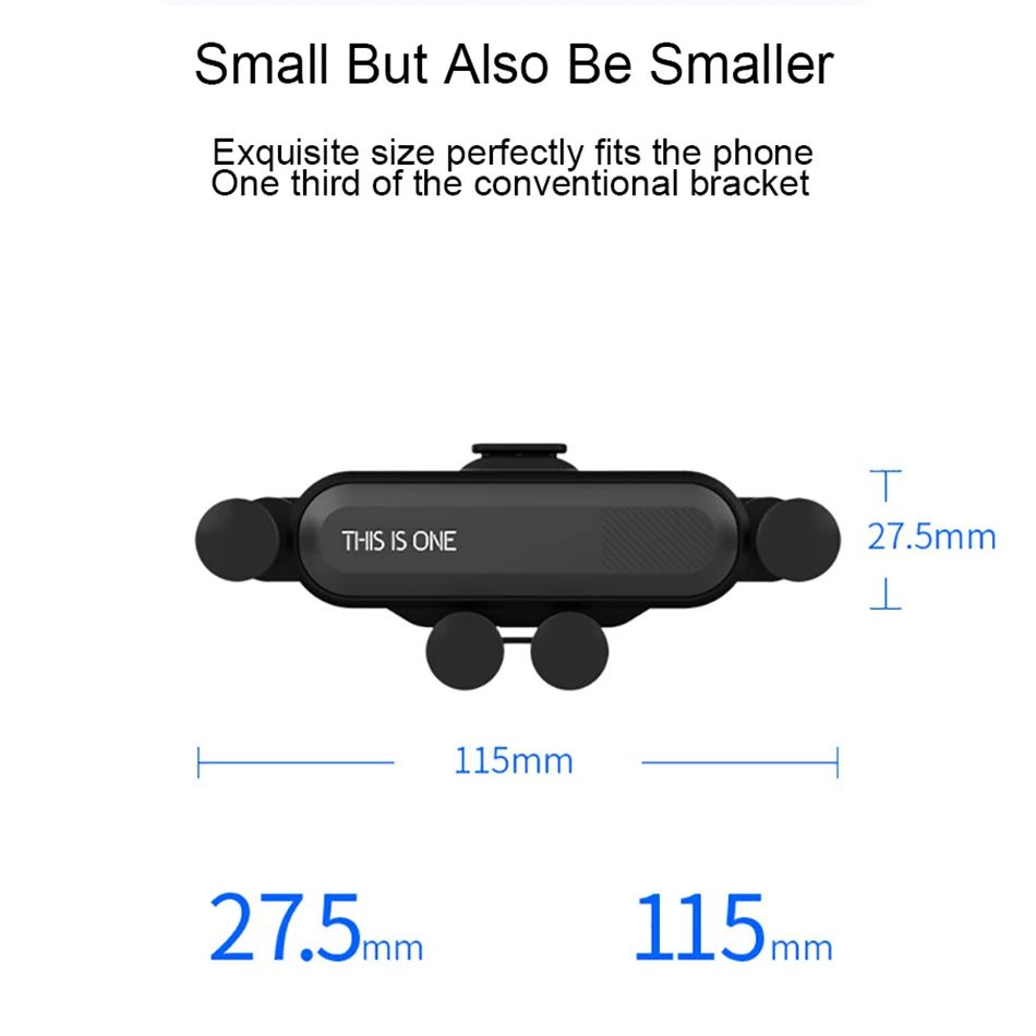 Гравитационный Автомобильный держатель для телефона держатель на вентиляционное отверстие автомобиля держатель без магнитного держателя для мобильного телефона gps подставка универсальная подставка для смартфона