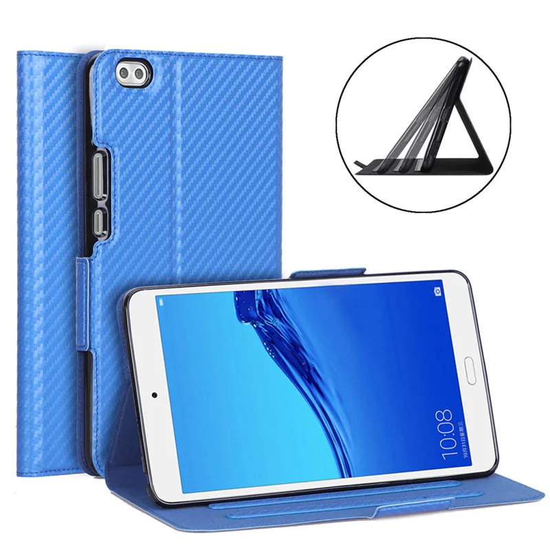 Кожаный магнитный штатив Coque Cover Funda Capa чехол для huawei медиапад честь водонепроницаемый 8,0 HDL-W09/AL00 Docomo dtab Compact D-02K - Цвет: Case