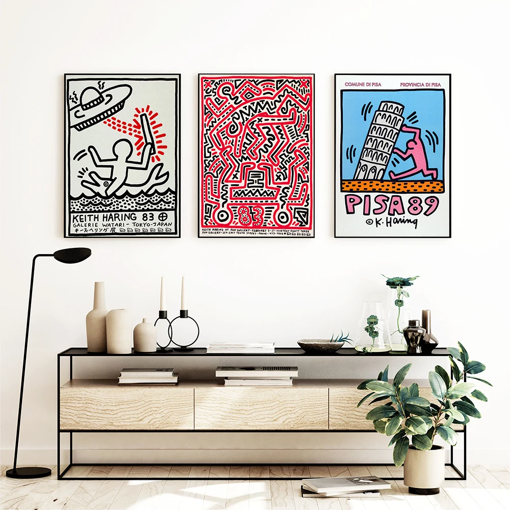 Выставочный плакат Keith Пиза абстрактная печать винтажная Картина на холсте