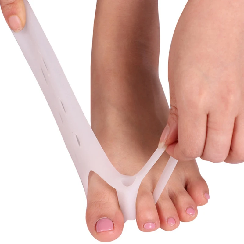 1 Pair Toe Separator High Quality New Silicone Bunion Bone Ectropion Adjuster Toes Outer Appliance Hallux Valgus Corrector Tools