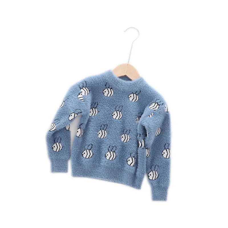 children fashion long-sleeved sweater cute little fish sweater boys girls warm sweater autumn winter shirts Kids sweater