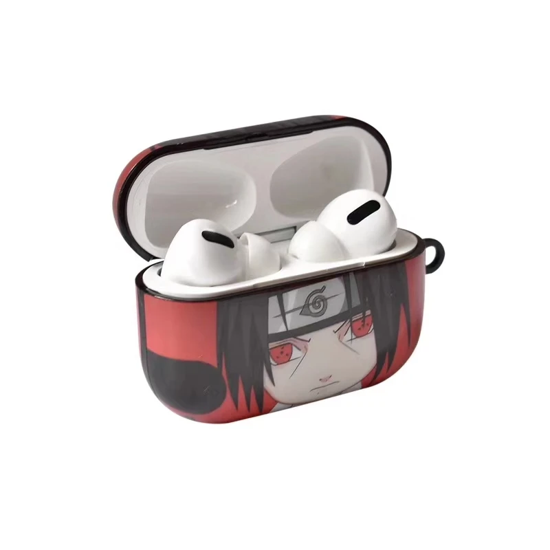 Мягкий чехол из ТПУ с рисунком Наруто для Apple AirPods 2 и 1 Pro, беспроводной Чехол для наушников с Bluetooth