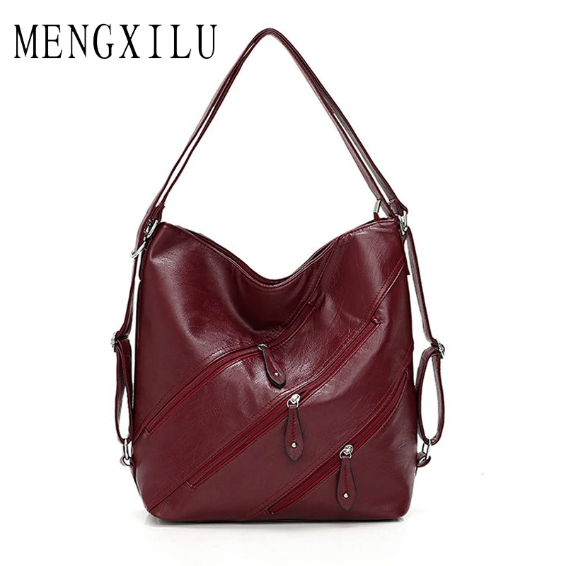 

Luxury Brand 2019 Multifunctional Vintage Women Messenger Bag High Quality Designer Shoulder Bags Top-handle Bags Sac A Main
