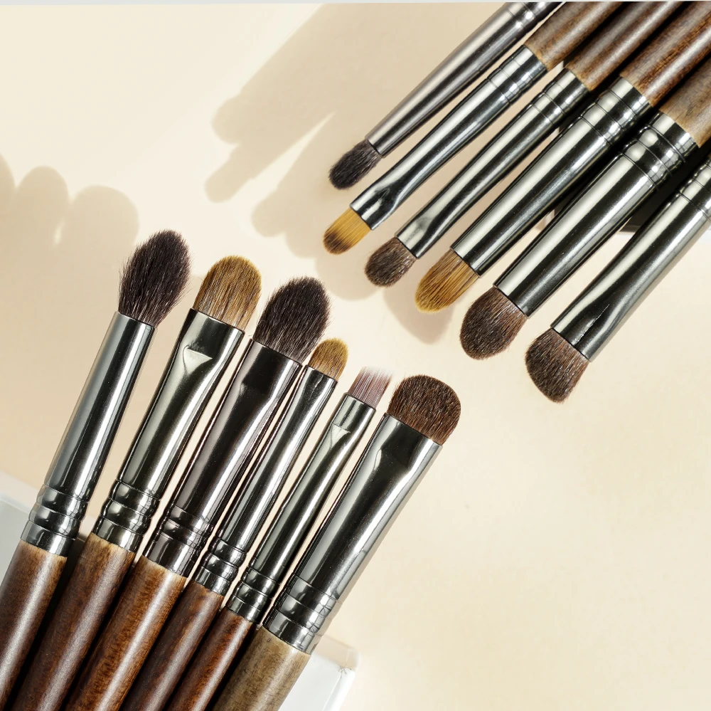 OVW 9/12pcs Panceau Maquillage Eye Natural Hair Makeup Brushes Set Kit Cosmetic Make Up Beauty Tool Crease Brush Eyeliner Brow