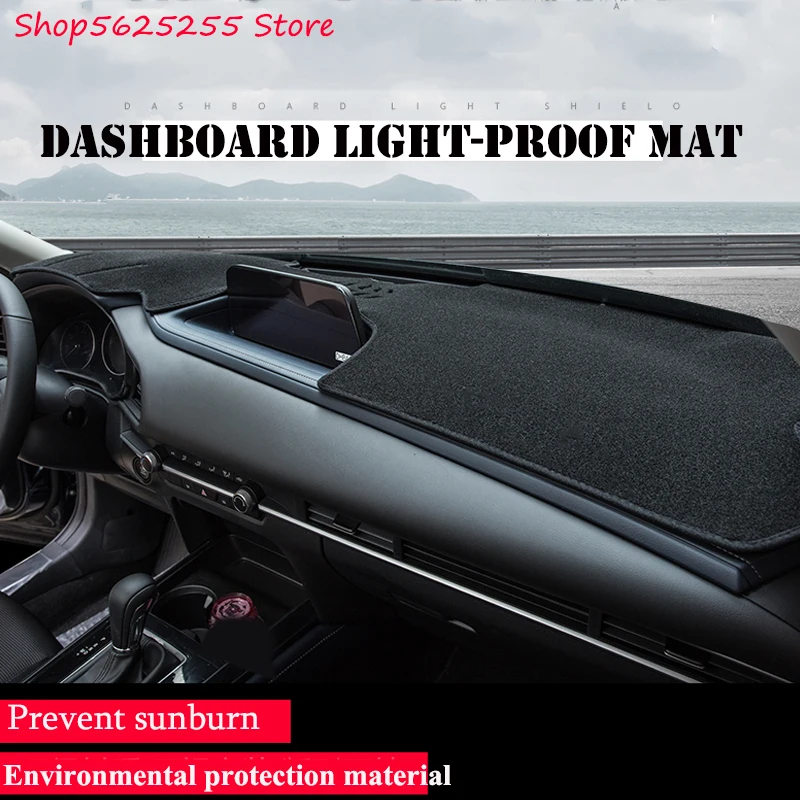 

Car Dashboard Cover Mat For Mazda CX30 CX-30 2019 2020 Dashmat Sun Shade Pad Anti-UV Car Decoration Instrument Panel Carpets