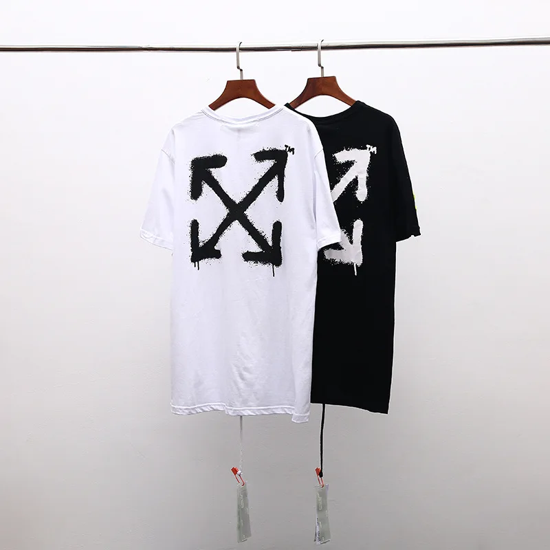 OFF-WHITE OW 19SS Limited короткий рукав Мужская парная футболка хлопок