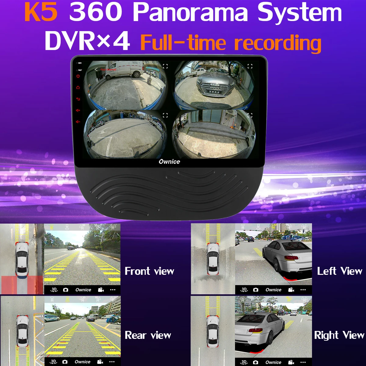 1din 360 ° 4×Camera Android 9,0 8 Core, 4 Гб+ 64G DSP CarPlay автомобильный мультимидийный Навигатор Радио плеер для Chevrolet Malibu