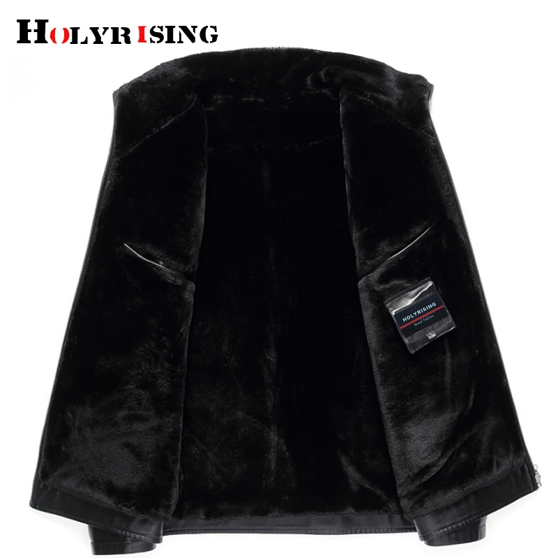 Holyrising мужская куртка из искусственной кожи M-5XL новая зимняя мотоциклетная мужская кожаная куртка Мужская ветровка ПУ куртки Мужская Верхняя одежда 19006-5