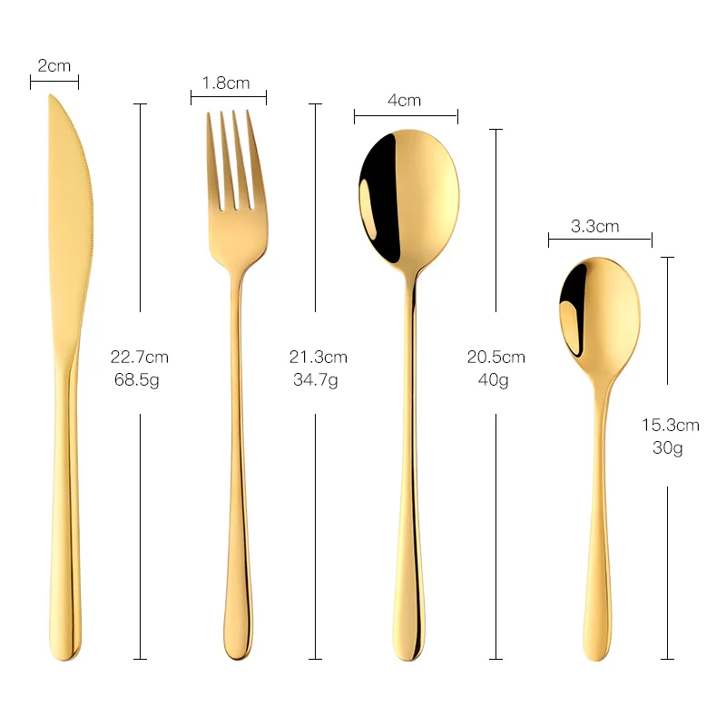 Столовая посуда из нержавеющей стали 24 шт. черный столовый набор вилок ложка