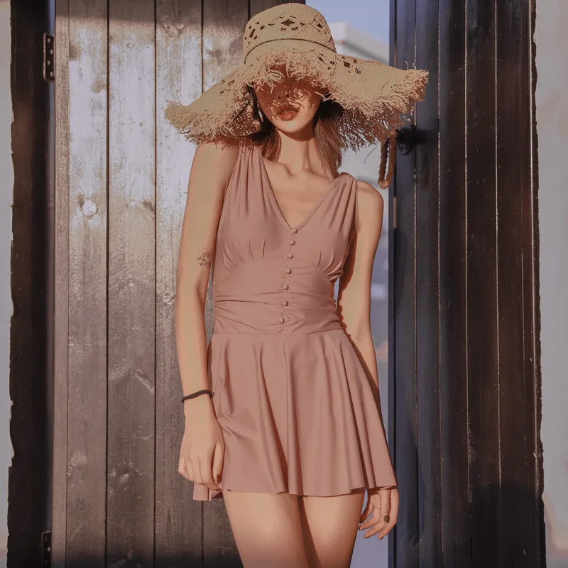 Trajes De Bano Mujer, купальный костюм для женщин, одежда для плавания размера плюс, закрытые бикини, купальный костюм для подростков, винтажный купальник с пуш-ап, монокини