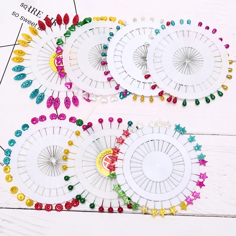 30 шт./компл. красочные сердца лист звезда шаль Хиджаб булавки абайя броши для