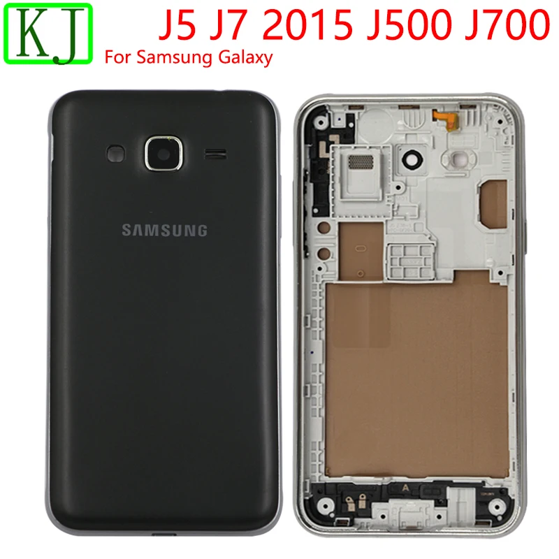 10 шт. задний J500 J700 полный корпус для samsung Galaxy J5 J7 J500F J700F средняя рамка задняя дверь крышка батареи