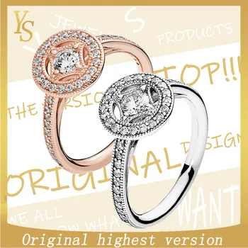 

YS 100% S925 Rings high quality high version 1:1 original "retro charm, intoxicating retro" Rings181006CZ-191006CZ