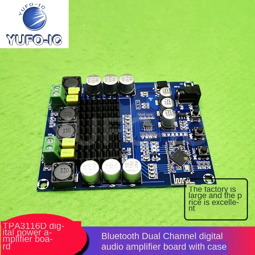 

Плата цифрового усилителя мощности TPA3116D2, Bluetooth, 120 Вт, 1 шт.