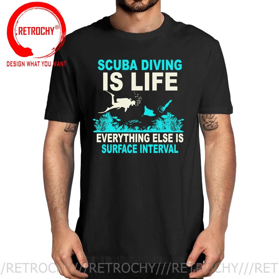 Dive Gift Tee Shirt Scuba Diving Snorkel Ocean Oxygen Atoll T shirts men New Fashion Scuba Diver T Shirt Deep Sea Diving T-Shirt